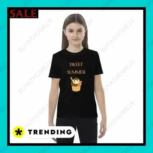 • Rundhalsshirts I Kurzarm Kinder T-Shirt 3-14 Jahre - BUYATHOME24