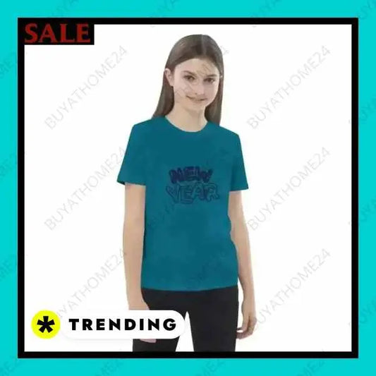 • Rundhalsshirts I Kurzarm Kinder T-Shirt 3-14 Jahre - BUYATHOME24