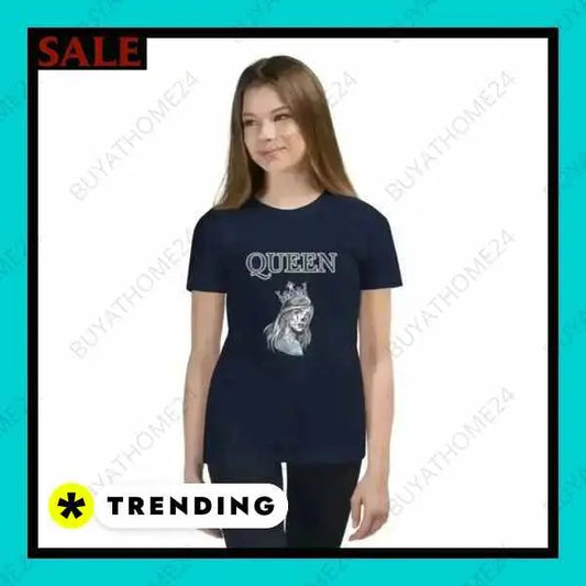 • Rundhalsshirts I Kurzarm Mädchen T-Shirt S, M, L, XL - BUYATHOME24
