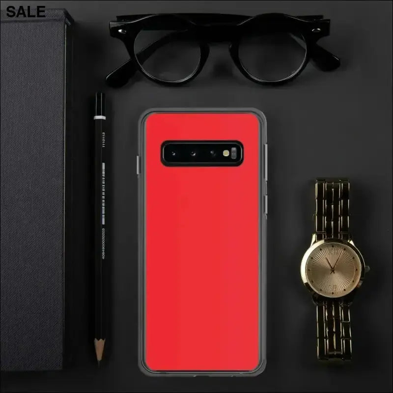 Stoßfeste Samsung Galaxy Handyhülle aus Polycarbonat von BUYATHOME24, schützt das Smartphone vor Stößen und Kratzern.