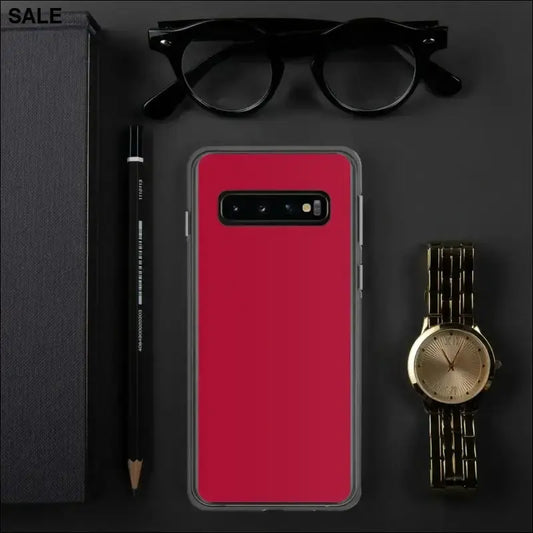Samsung Galaxy Handyhülle aus Polycarbonat und TPU, personalisierbar, schützt das Smartphone und ist in der Abbildung zu sehen.