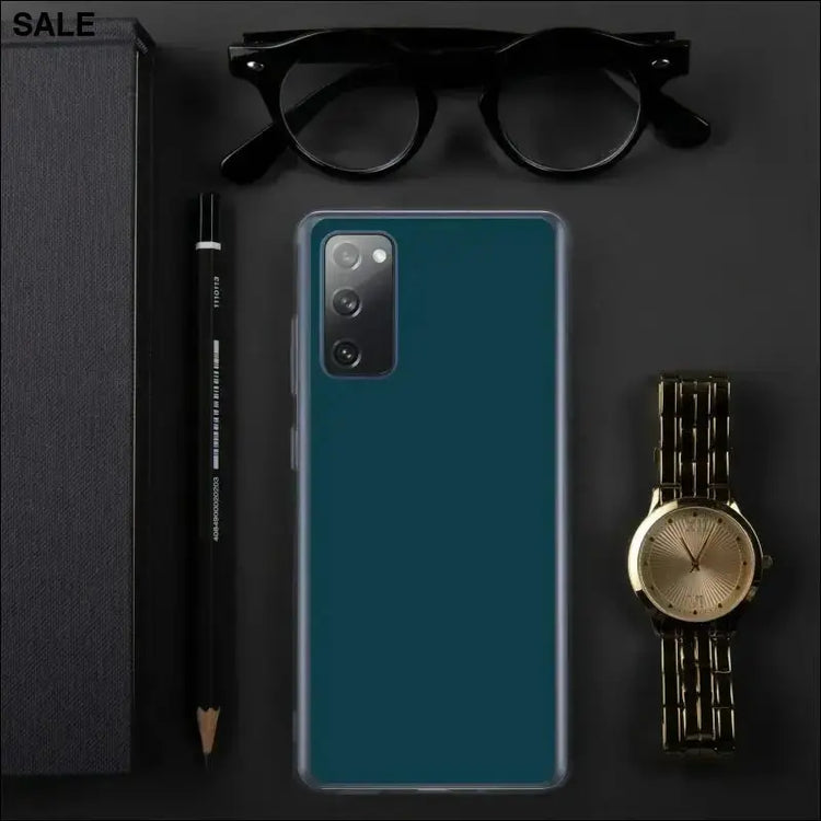 Transparente Samsung Galaxy Handyhülle aus Polycarbonat und TPU, passend für S10 bis S22 Ultra, schützt das Smartphone.