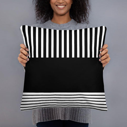 Allover-Print-Kissen von BUYATHOME24, waschbar, für Sofa oder Bett, in 45 cm Größe, aus Polyester mit buntem Textildruck