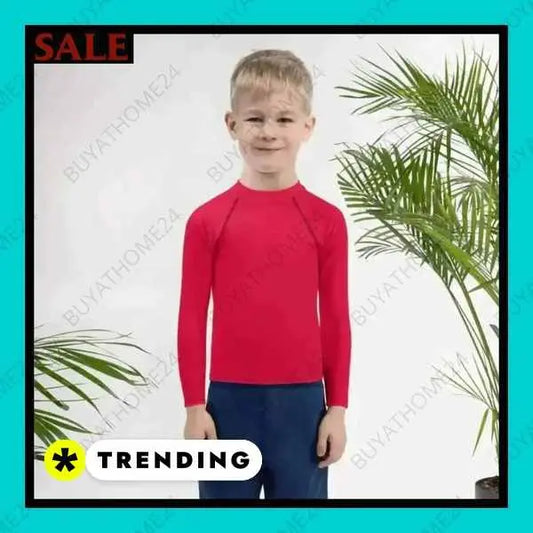 • Sportbekleidung I Kinder Langarm T-Shirt 92 cm - 128 cm - BUYATHOME24