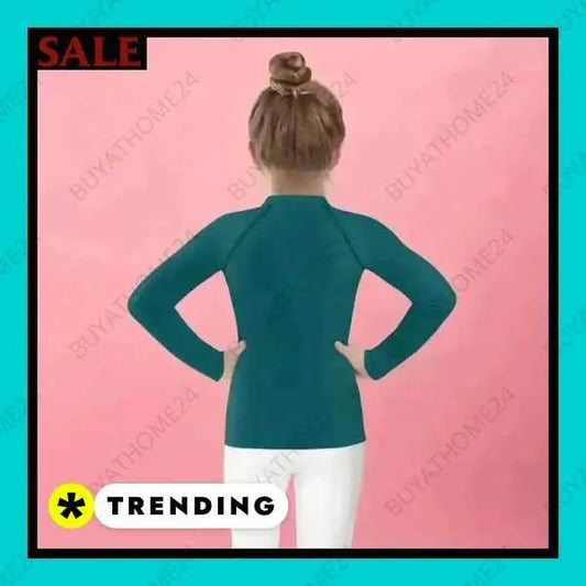 • Sportbekleidung I Mädchen Langarm T-Shirt 92 cm - 128 cm - BUYATHOME24