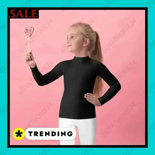 • Sportbekleidung I Mädchen Langarm T-Shirt 92 cm - 128 cm - BUYATHOME24