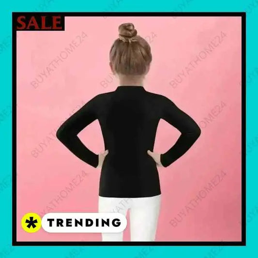 • Sportbekleidung I Mädchen Langarm T-Shirt 92 cm - 128 cm - BUYATHOME24