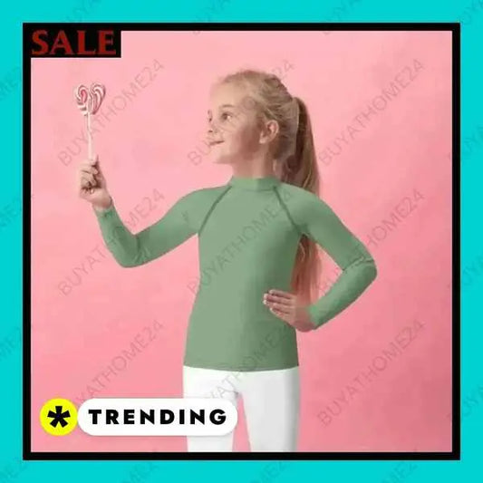 • Sportbekleidung I Mädchen Langarm T-Shirt 92 cm - 128 cm - BUYATHOME24