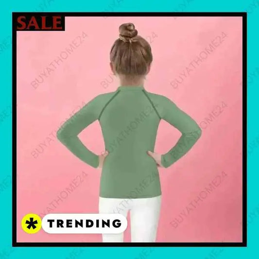 • Sportbekleidung I Mädchen Langarm T-Shirt 92 cm - 128 cm - BUYATHOME24