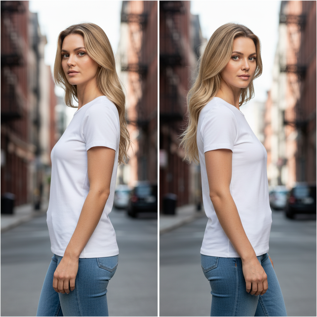 Kurzärmeliges Damen T-Shirt – Vintage Look & Hoher Komfort von BUYATHOME24® BUYATHOME24®