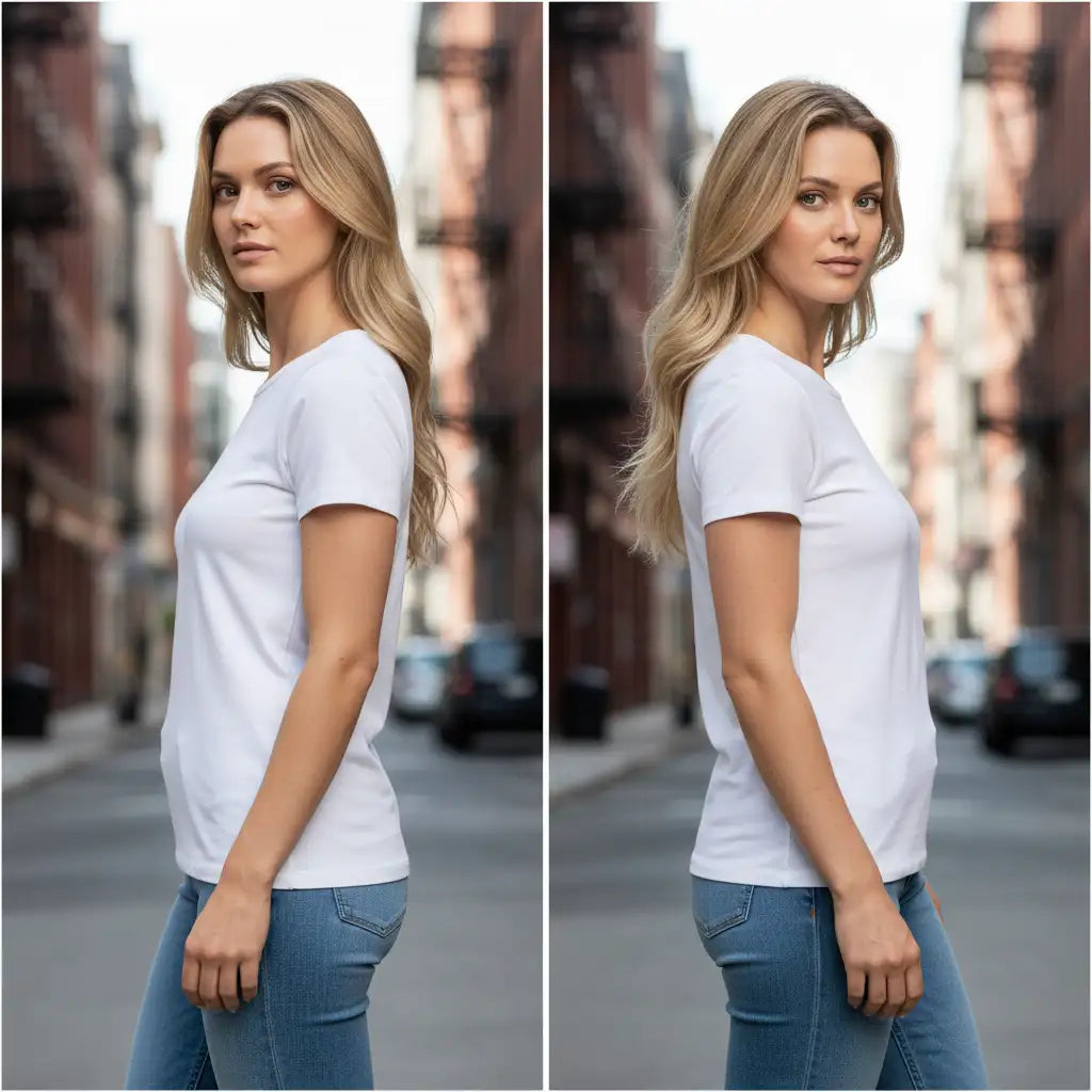 Kurzärmeliges Damen T-Shirt – Vintage Look & Hoher Komfort von BUYATHOME24® BUYATHOME24®