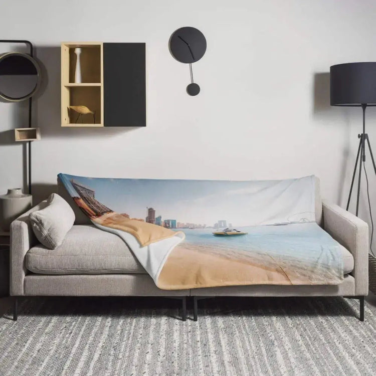 Hypoallergene Sofadecke 125x150cm aus Polyester, weich und bequem, ideal für gemütliche Abende auf dem Sofa.