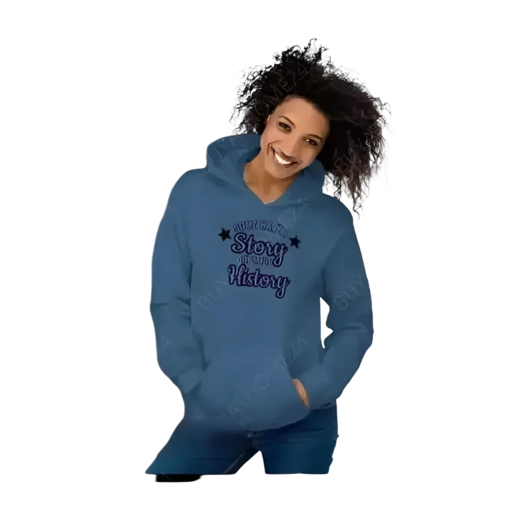 Grafik Unisex Hoodie aus Baumwolle in S-5XL, Herren und Damen, mit Kapuzen, bequemes Kapuzenpullover von BUYATHOME24