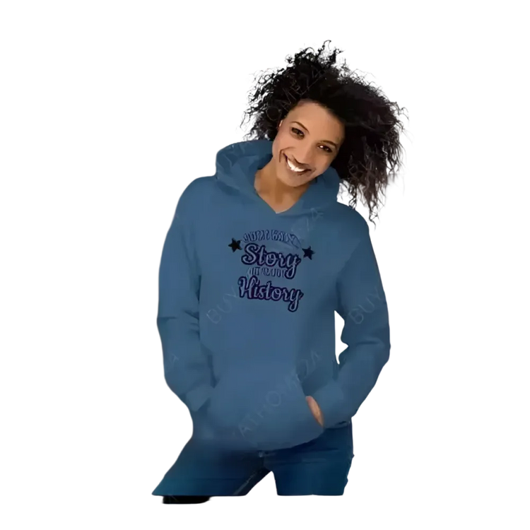 Grafik Unisex Hoodie aus Baumwolle in S-5XL, Herren und Damen, mit Kapuzen, bequemes Kapuzenpullover von BUYATHOME24