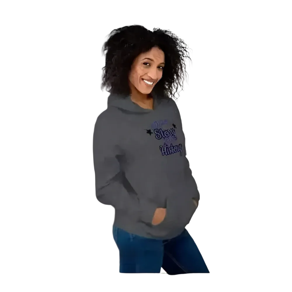 Grauer unisex Kapuzenpullover aus Baumwolle mit Grafik, Herren und Damen Hoodie in S-5XL, von BUYATHOME24