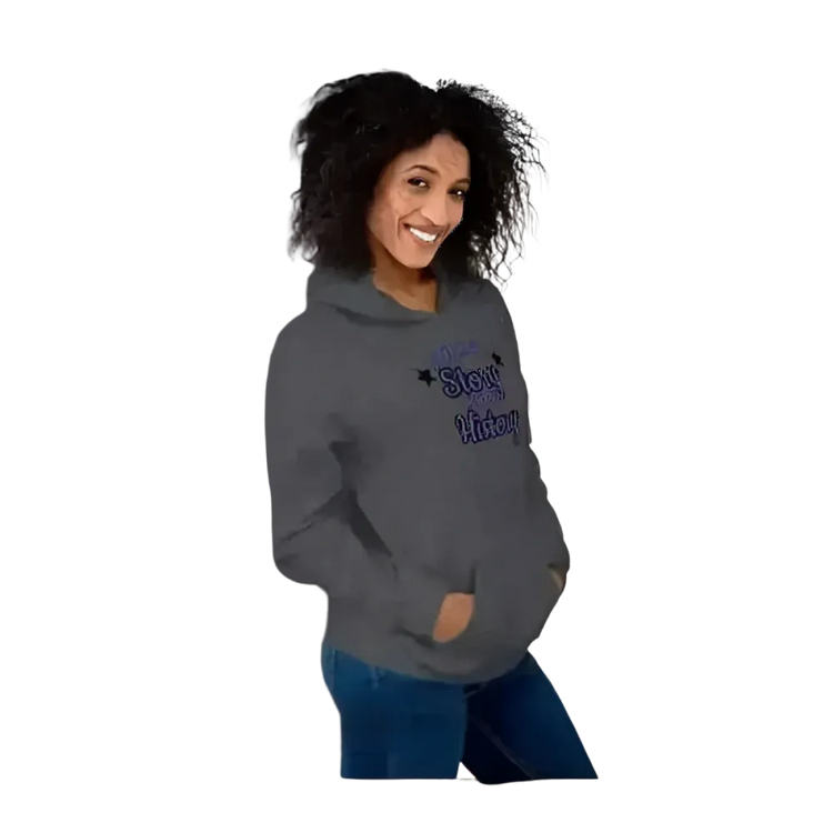 Grauer unisex Kapuzenpullover aus Baumwolle mit Grafik, Herren und Damen Hoodie in S-5XL, von BUYATHOME24
