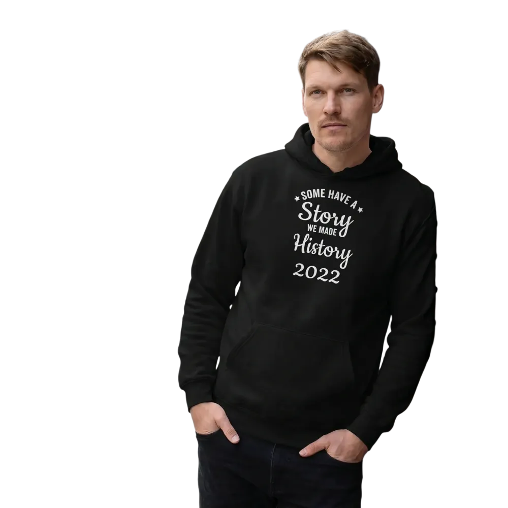 Grafik Unisex Hoodie von BUYATHOME24 in verschiedenen Größen, bequemer Kapuzenpullover für Herren und Damen, sichtbares Design.