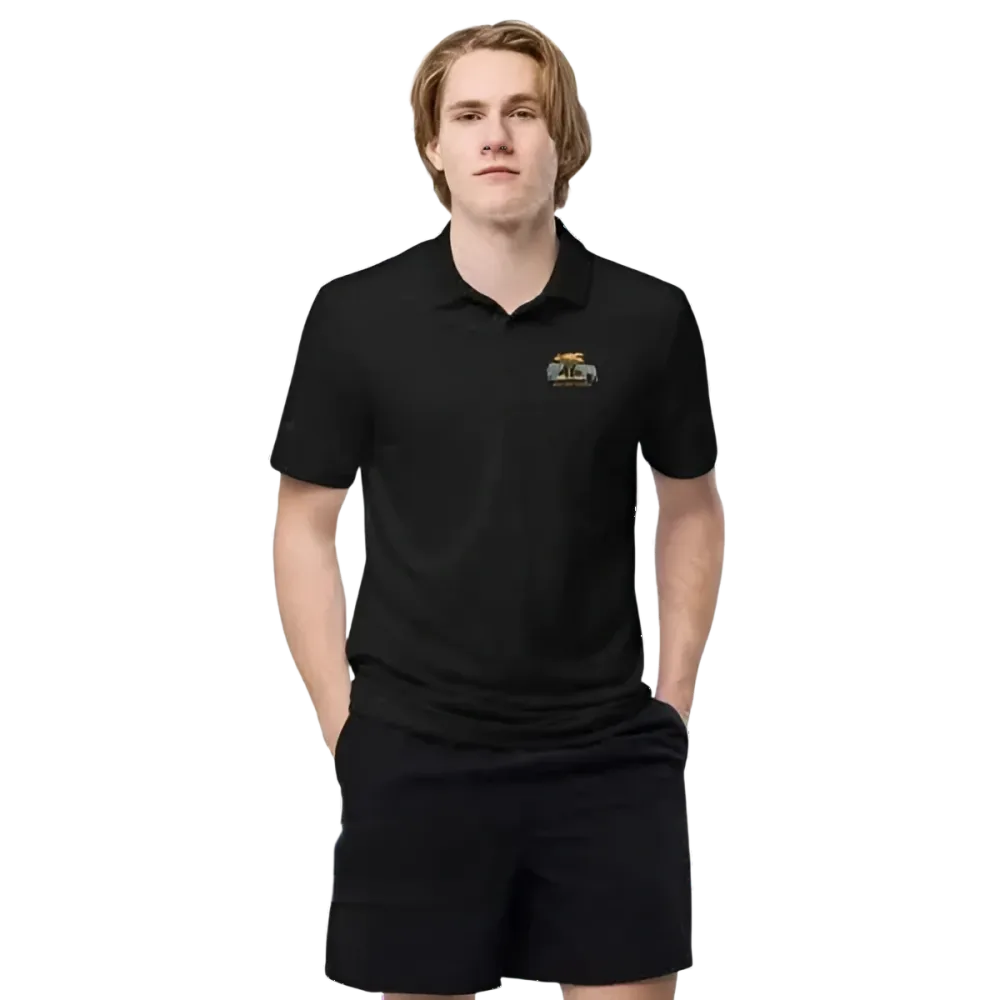 Adidas Unisex Poloshirt aus Polyester in verschiedenen Farben, sportliches Freizeitshirt, V-Ausschnitt, Größe S bis 2XL