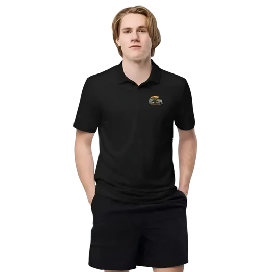 Adidas Unisex Poloshirt aus Polyester in verschiedenen Farben, sportliches Freizeitshirt, V-Ausschnitt, Größe S bis 2XL