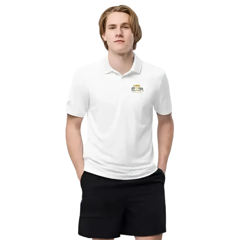 Adidas Unisex Poloshirt aus Polyester in verschiedenen Farben, Kurzarm, V-Ausschnitt, modisches Freizeit- und Athletikshirt