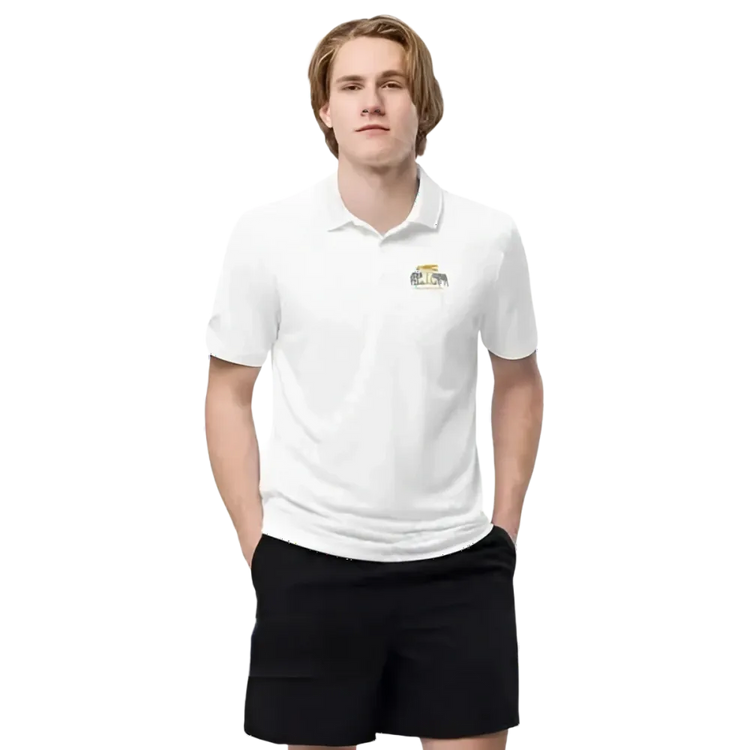 Adidas Unisex Poloshirt aus Polyester in verschiedenen Farben, Kurzarm, V-Ausschnitt, modisches Freizeit- und Athletikshirt