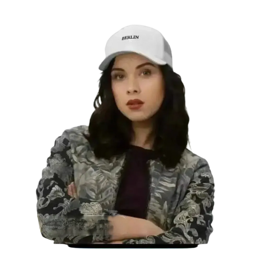 Weiße Damen- und Herrentrucker-Cap im amerikanischen Stil, Baumwolle und Polyester, 54-60 cm, unisex, modischer Kopfbedeckung