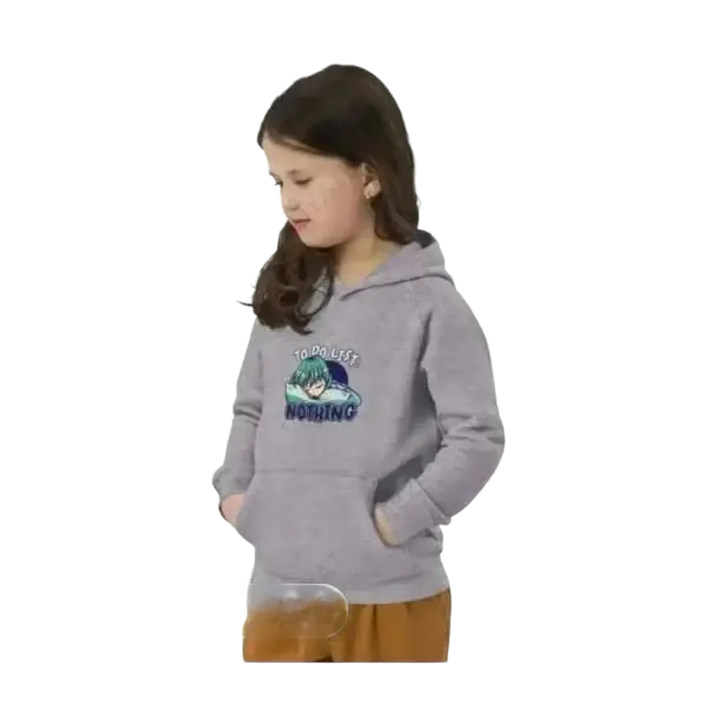 Kinder Hoodie aus Baumwolle mit buntem Druck, Unisex Kapuzenpullover für Mädchen und Jungen im Alter von 4 bis 12 Jahre