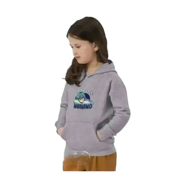 Kinder Hoodie aus Baumwolle mit buntem Druck, Unisex Kapuzenpullover für Mädchen und Jungen im Alter von 4 bis 12 Jahre