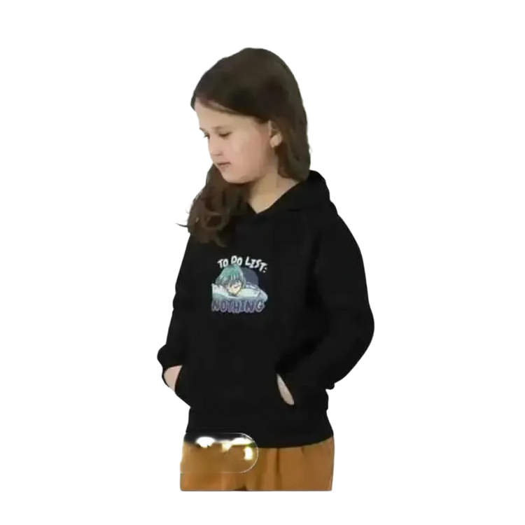 Grauer Kinder Kapuzenpullover aus Baumwolle für Mädchen, Unisex Hoodie mit Druck, geeignet für 4- bis 12-Jährige.