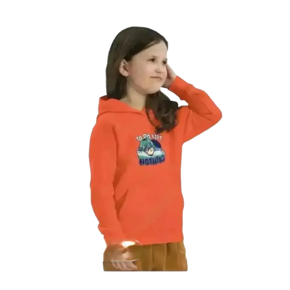 Kinder Kapuzenpullover mit Druck, unisex Baumwoll-Hoodie für Mädchen, geeignet für 4 bis 12 Jahre, von BUYATHOME24