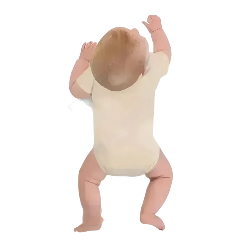 Baby Body von BUYATHOME24, bequem und weich, geeignet für 3-18 Monate, sitzt angenehm und bietet Komfort für Babys.
