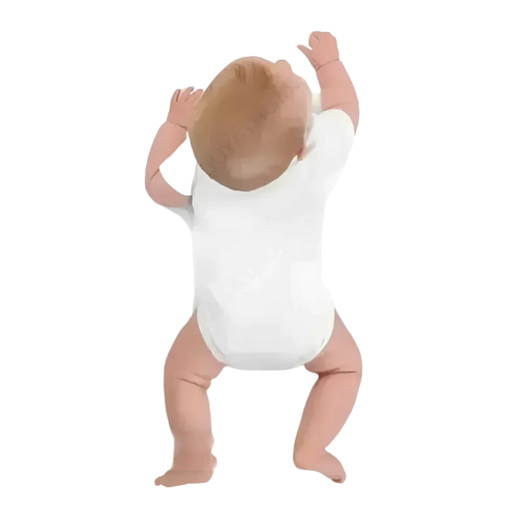 Baby Body von BUYATHOME24, weich und bequem, geeignet für 3 bis 18 Monate, zeigt die praktische Baby-Unterwäsche in zarten Farben.