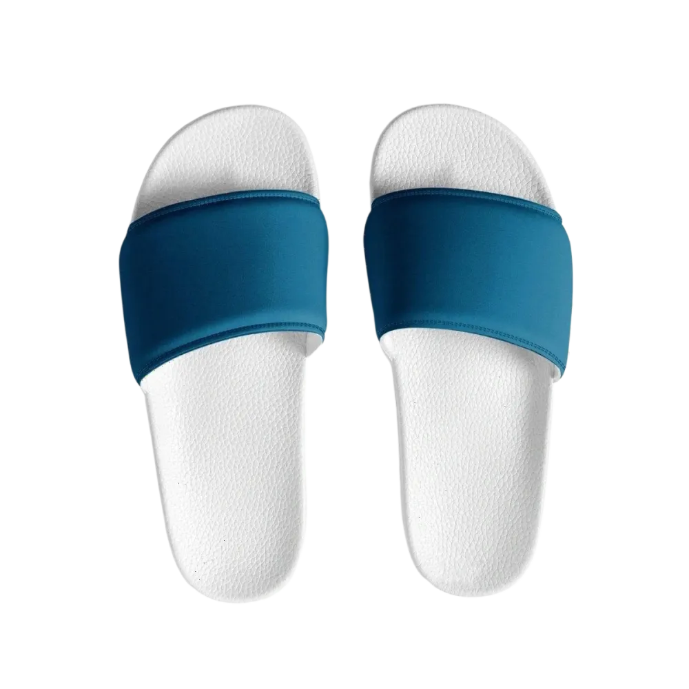 Damen- und Mädchenschlappen aus Kunstleder in Größe 36-44 von BUYATHOME24, bequemer Slip-On für den Sommer