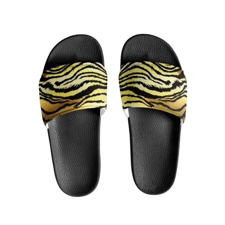 Damen- und Mädchenschlappen aus Kunstleder mit PU-Sohle, Größe 36-44, bequeme Badeschuhe von BUYATHOME24