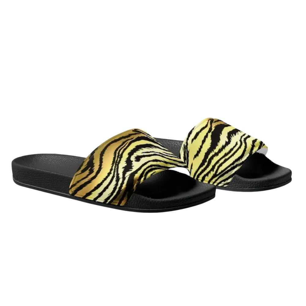 Damen- und Mädchen-Badeschuhe aus Kunstleder mit PU-Sohle, Gr. 36-44, bequeme Badeschlappen von BUYATHOME24