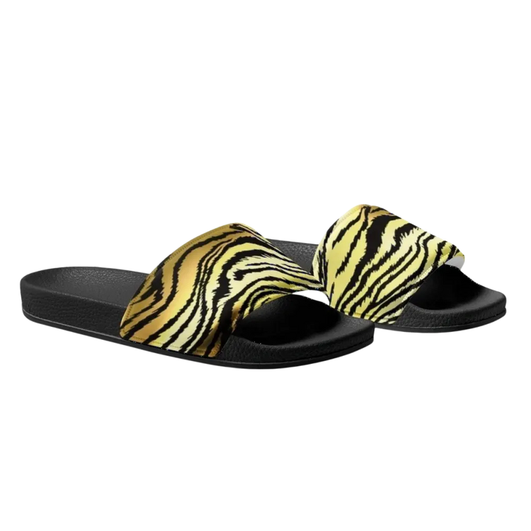 Damen- und Mädchen-Badeschuhe aus Kunstleder mit PU-Sohle, Gr. 36-44, bequeme Badeschlappen von BUYATHOME24
