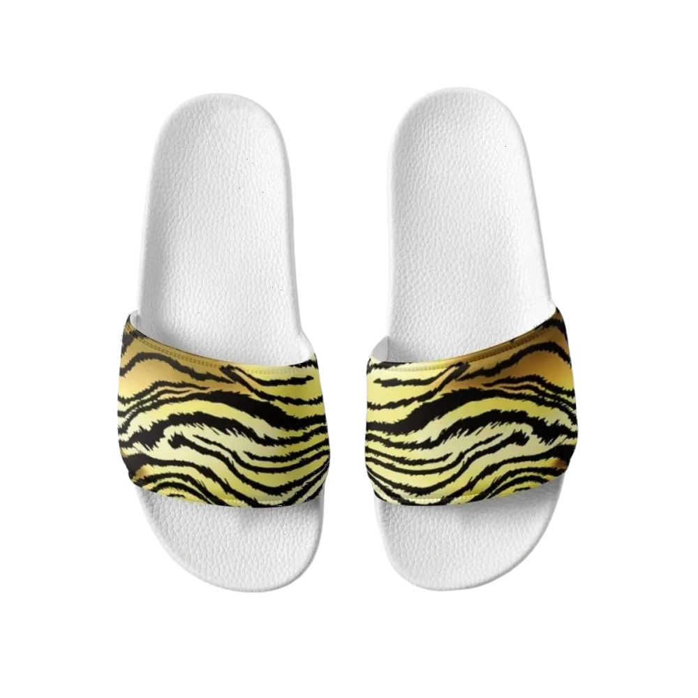 Damen- und Mädchenschlappen aus Kunstleder mit PU-Sohle, Größe 36-44, von BUYATHOME24, bequeme Badeschuhe für den Sommer