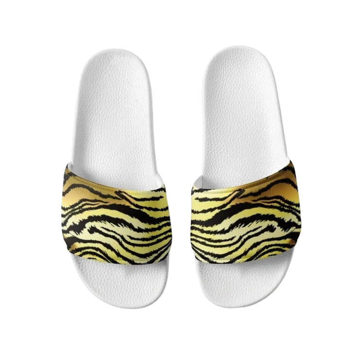 Damen- und Mädchenschlappen aus Kunstleder mit PU-Sohle, Größe 36-44, von BUYATHOME24, bequeme Badeschuhe für den Sommer