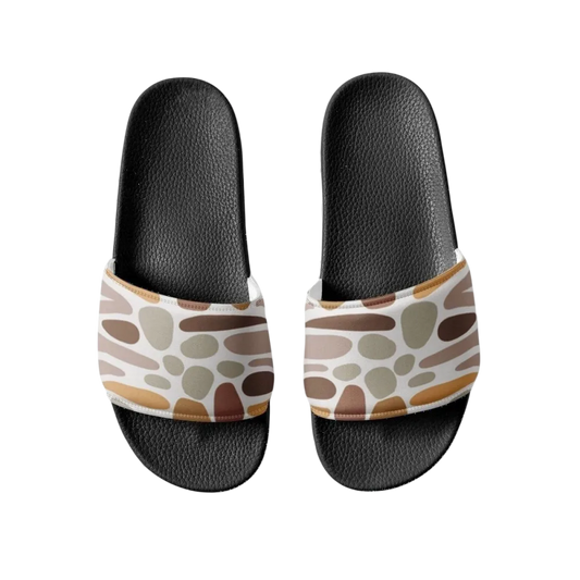Damen- und Mädchenschlappen aus Kunstleder, Badeschuhe, Größe 36-44, mit offenem Zehenbereich und rutschfester Sohle
