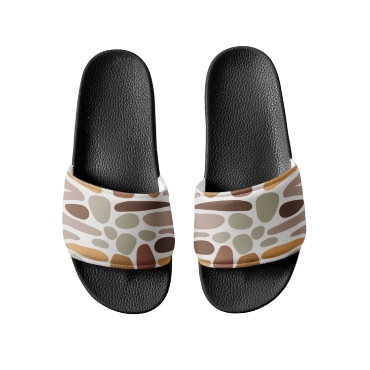 Damen- und Mädchenschlappen aus Kunstleder, Badeschuhe, Größe 36-44, mit offenem Zehenbereich und rutschfester Sohle