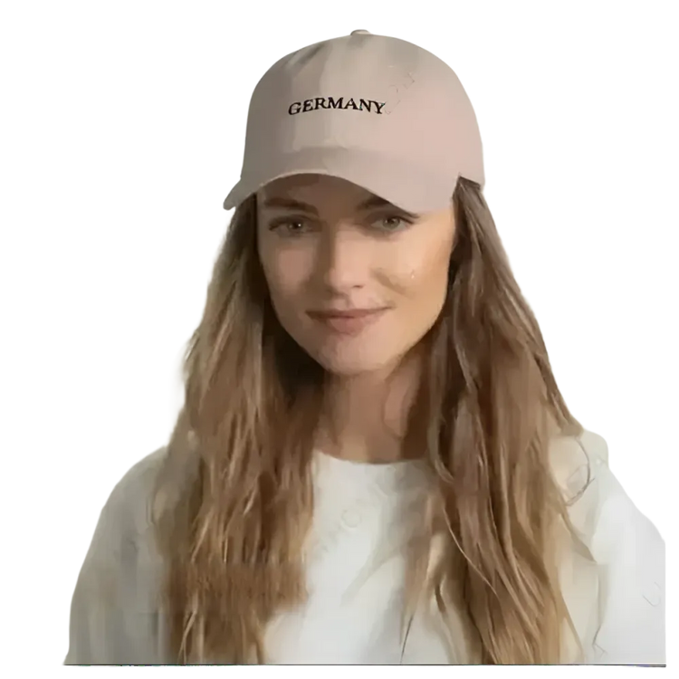 Grüne Baumwoll-Baseballcap im Camouflage-Design, einstellbar von 52 bis 59 cm, für Herren und Damen.