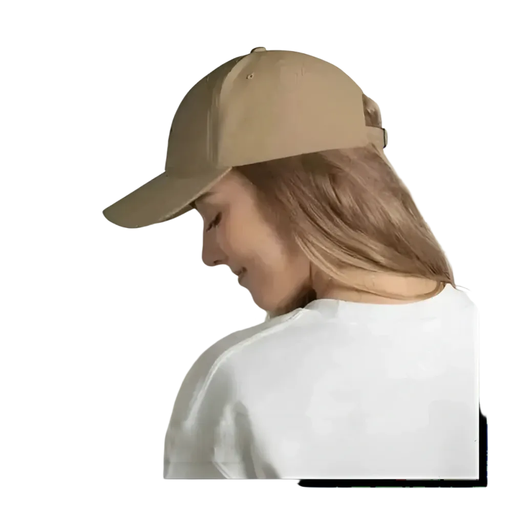 Grüne Baseball Cap aus Baumwolle für Damen, Camouflage-Design, verstellbar von 52 bis 59 cm, von BUYATHOME24