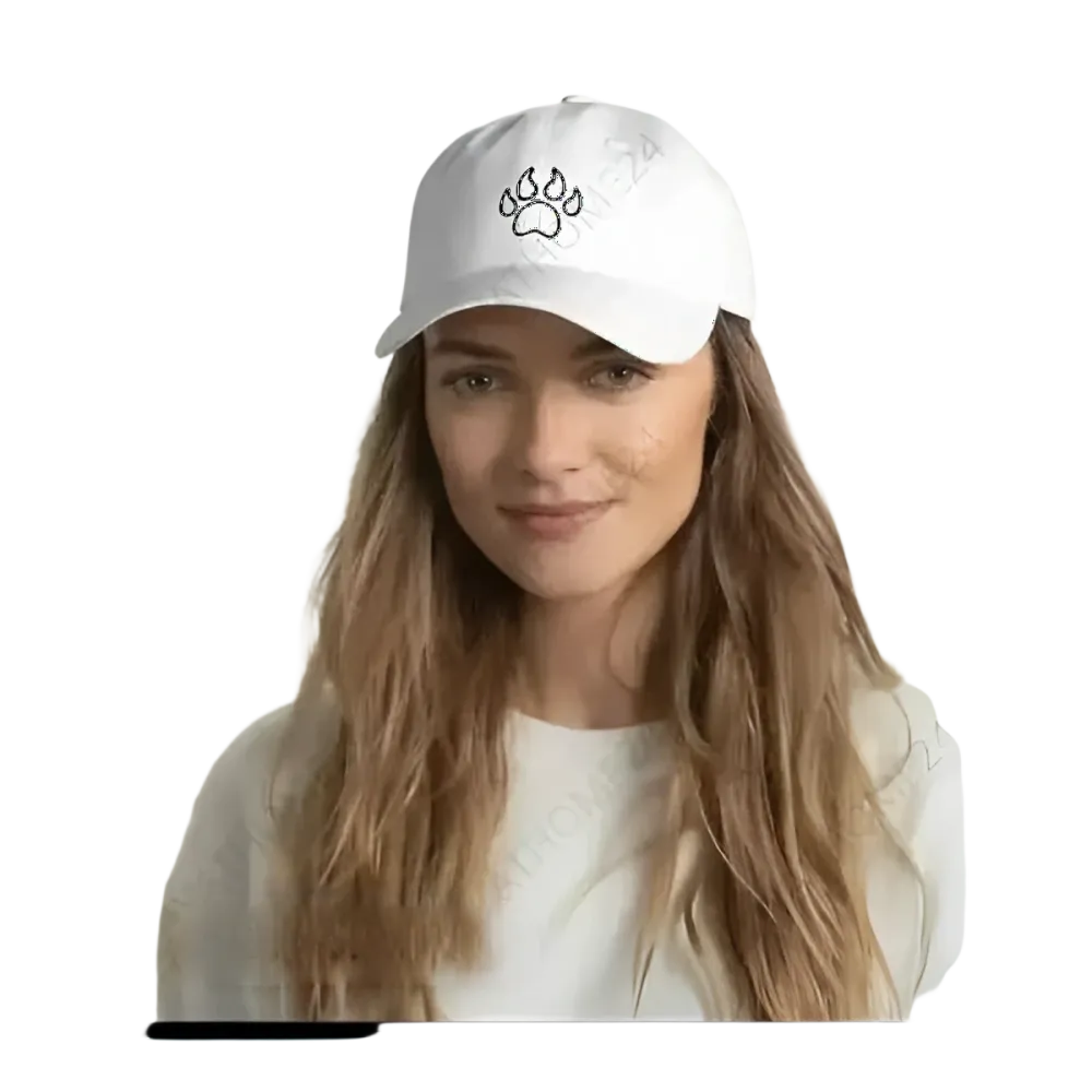 Grüne Camouflage Baseball Cap aus Baumwolle für Damen, verstellbar 52-59 cm, von BUYATHOME24, sommerlich und stylisch.