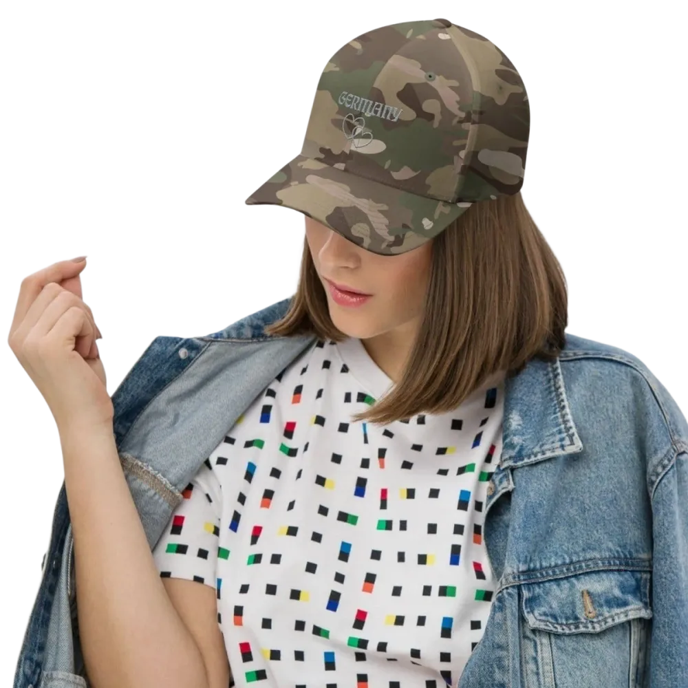 Unisex Baseball Cap aus Baumwoll-Stretch in Multicam Green, größenverstellbar 54-60 cm, von BUYATHOME24.