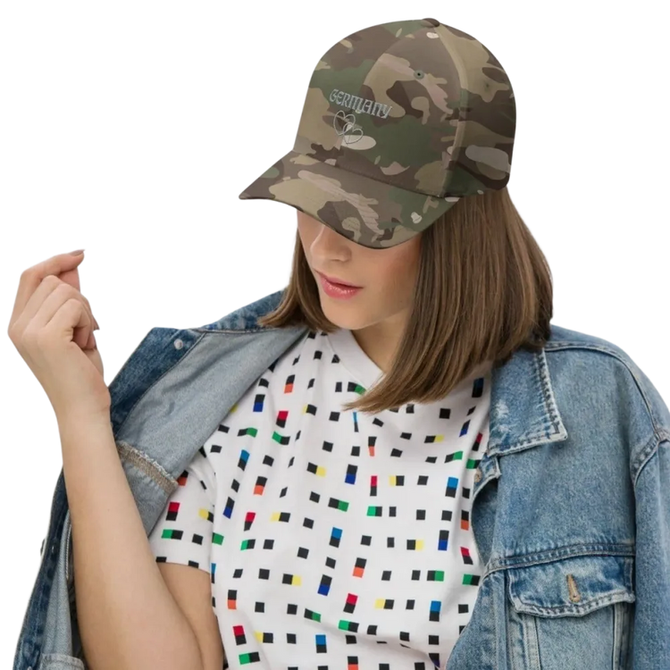 Unisex Baseball Cap aus Baumwoll-Stretch in Multicam Green, größenverstellbar 54-60 cm, von BUYATHOME24.