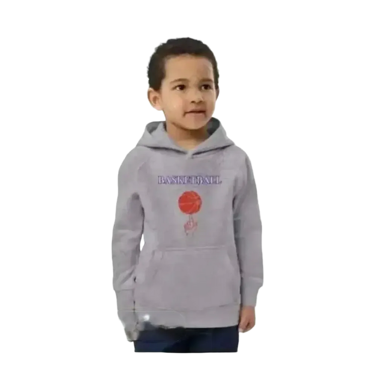 Unisex Kinder-Basketball Kapuzenpullover aus Baumwolle mit grafik, für Jungen und Mädchen, geeignet für 4-12 Jahre