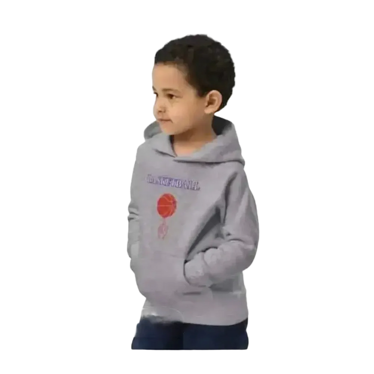 Unisex Kinder-Basketball-Hoodie aus Baumwolle mit Grafik, für Jungen und Mädchen im Alter von 4 bis 12 Jahren.