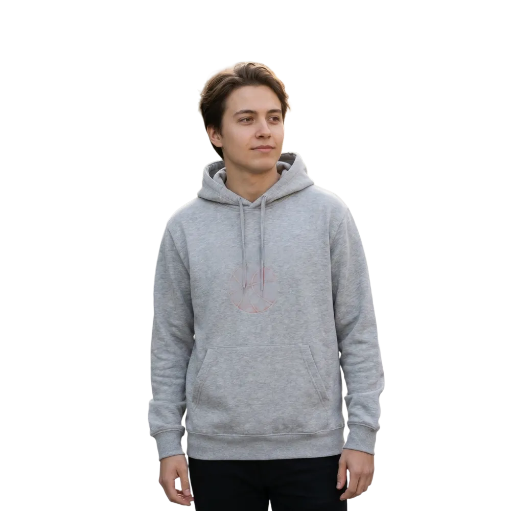 Grafik Unisex Kinder-Hoodie mit Basketball-Design für Jungen und Mädchen, sportlicher Kapuzenpullover für 4-12 Jahre