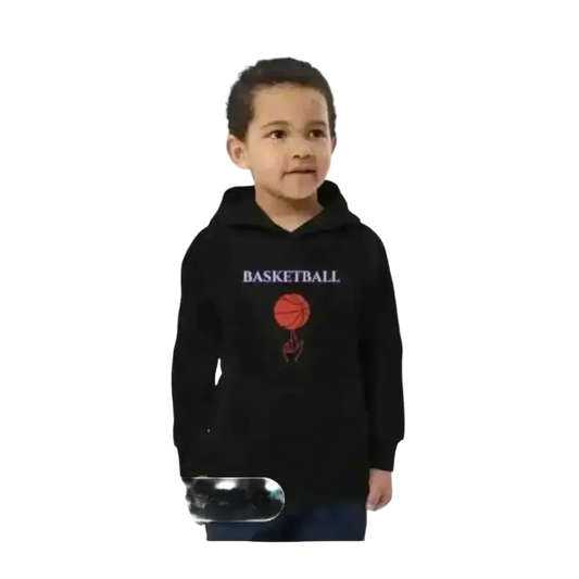 Unisex Kinder-Basketball-Hoodie aus Baumwolle mit Grafik, geeignet für Jungen im Alter von 4 bis 12 Jahren.