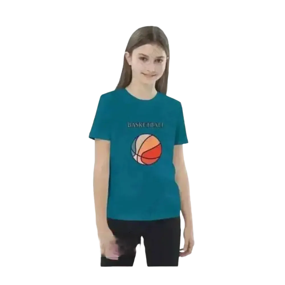 Grafik Unisex T-Shirt für Kinder, Kurzarm, Baumwolle, geeignet für Mädchen und Jungen im Alter von 3-14 Jahren